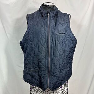 Vintage AMI navy 100% quilted vest size L